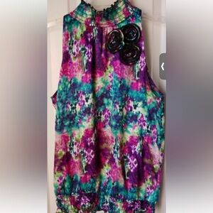 Byer California Vibrant Multicolor Tank Top